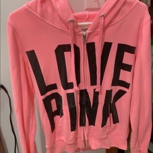Pink hoodie